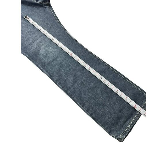 Robin's Jeans Long Flap Studded Blue Size 42 x 34 D5095 - Picture 6 of 14